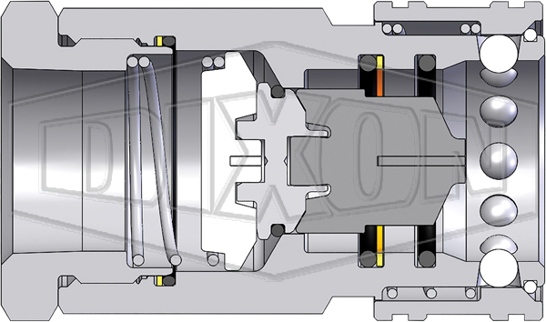 DQC H-Series ISO-B High Volume Female Coupler